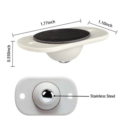 360° Swivel Mini Caster Wheels 🔄 – Self-Adhesive Rolling Design
