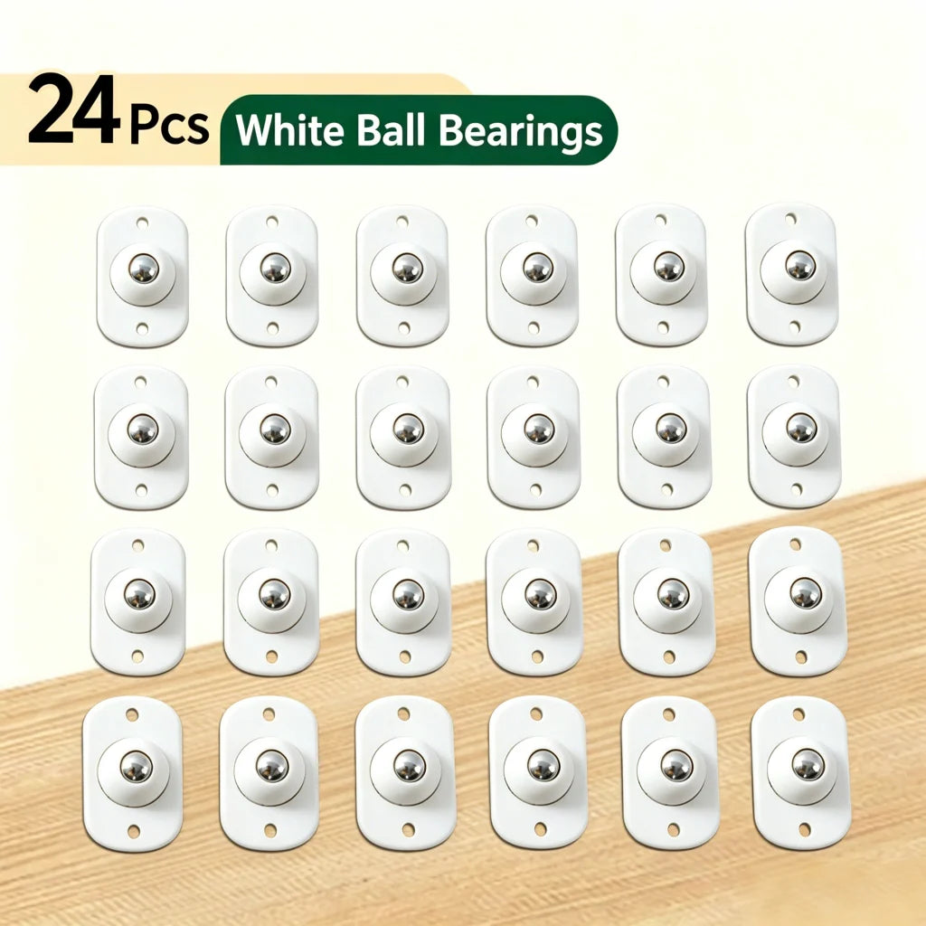 360° Swivel Mini Caster Wheels 🔄 – Self-Adhesive Rolling Design