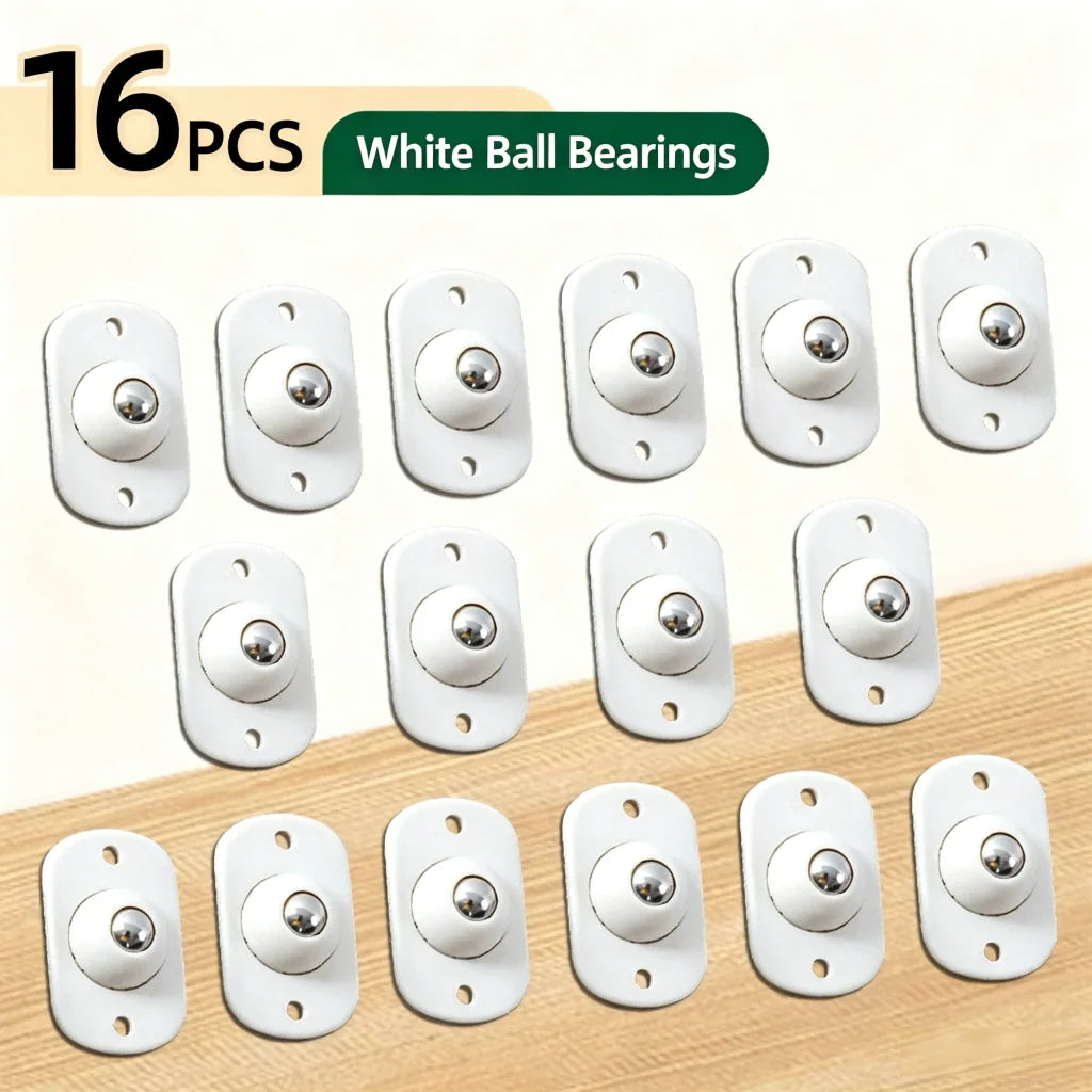 360° Swivel Mini Caster Wheels 🔄 – Self-Adhesive Rolling Design