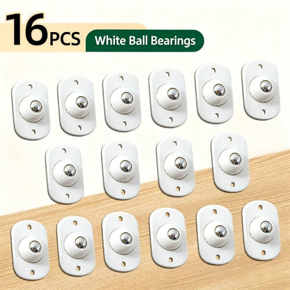 360° Swivel Mini Caster Wheels 🔄 – Self-Adhesive Rolling Design
