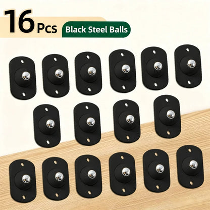 360° Swivel Mini Caster Wheels 🔄 – Self-Adhesive Rolling Design