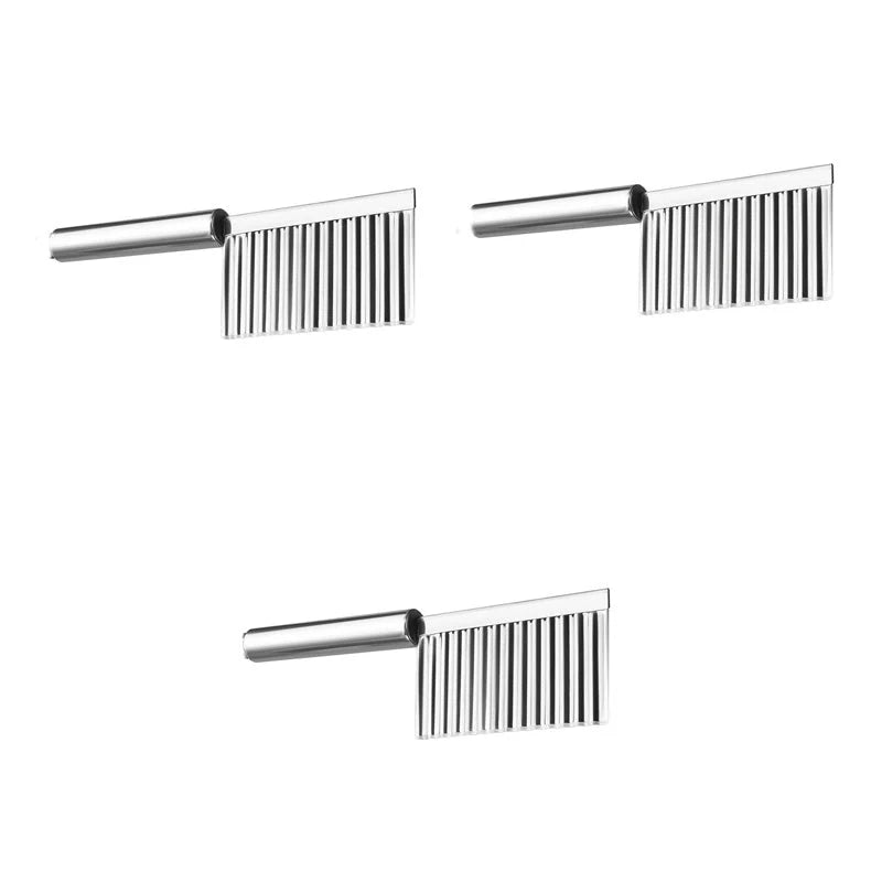 Stainless Steel Crinkle Cutter 🔪 – Wavy Vegetable Slicing Knife