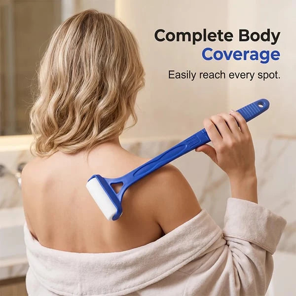 🧴✨Long Reach Back Applicator Roller – Smooth glide, curved ergonomic handle. Apply lotion & sunscreen to every spot – no twisting, no stretching! 🌀💪
