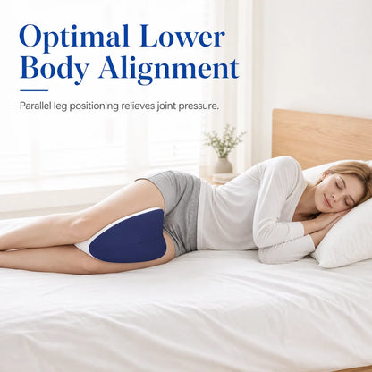 🛏️ Memory Foam Knee Pillow – Heart-Shaped Support for Side Sleepers