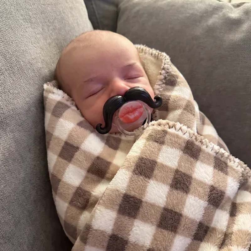 Funny Baby Pacifier 👶 – Cute Lips & Mustache Photo Prop