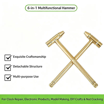 6-in-1 Mini Hammer Tool ⚒️ – Compact Screwdriver & Repair Multitool
