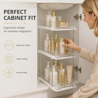 🏠 Multi-Tier Under-Sink Organizer – Space-Saving Cabinet Storage Rack