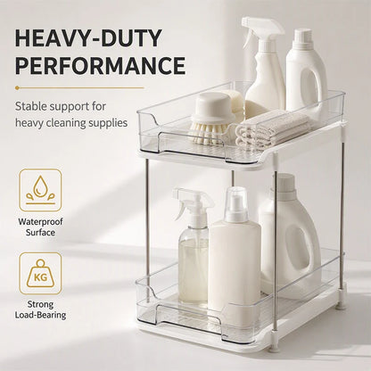 🏠 Multi-Tier Under-Sink Organizer – Space-Saving Cabinet Storage Rack