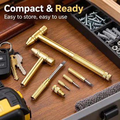 6-in-1 Mini Hammer Tool ⚒️ – Compact Screwdriver & Repair Multitool