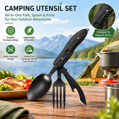4-in-1 Outdoor Camping Cutlery Set
