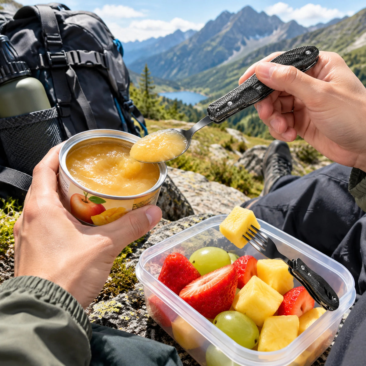 4-in-1 Outdoor Camping Cutlery Set