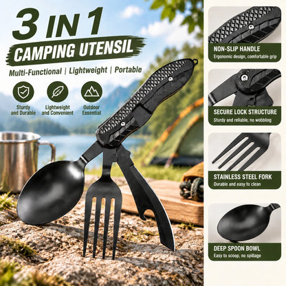 4-in-1 Outdoor Camping Cutlery Set