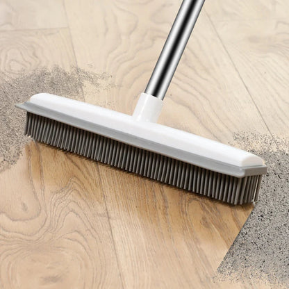 Rubber Bristle Broom for Pet Hair Removal