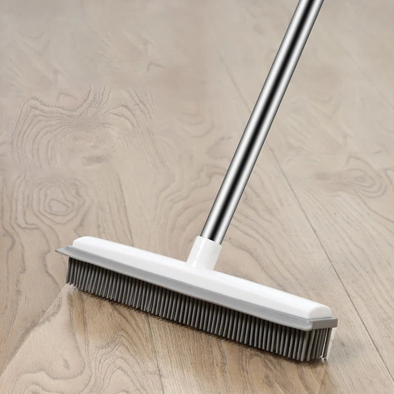Rubber Bristle Broom for Pet Hair Removal