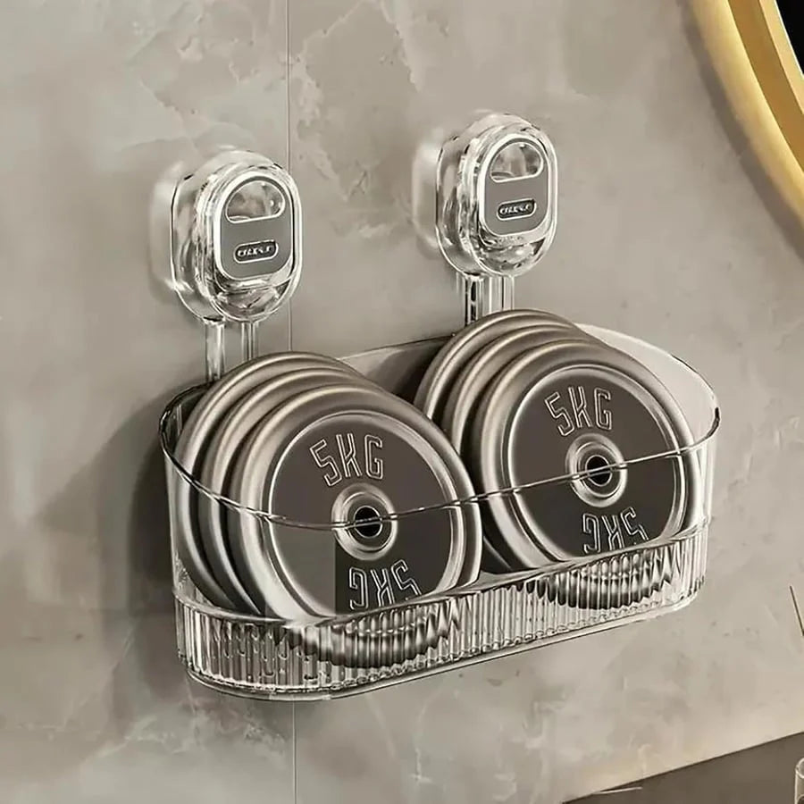 No Drilling Bathroom Suction Storage Box