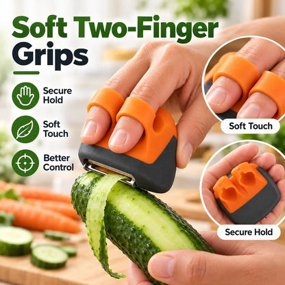 2-Piece Palm Vegetable Peeler 🥔 – Soft-Grip Fruit & Veggie Tool