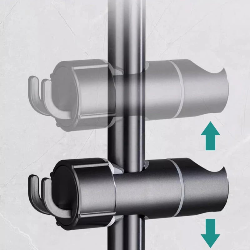 No-Drill Shower Head Bracket 🚿 – Silver Wall-Mount Holder