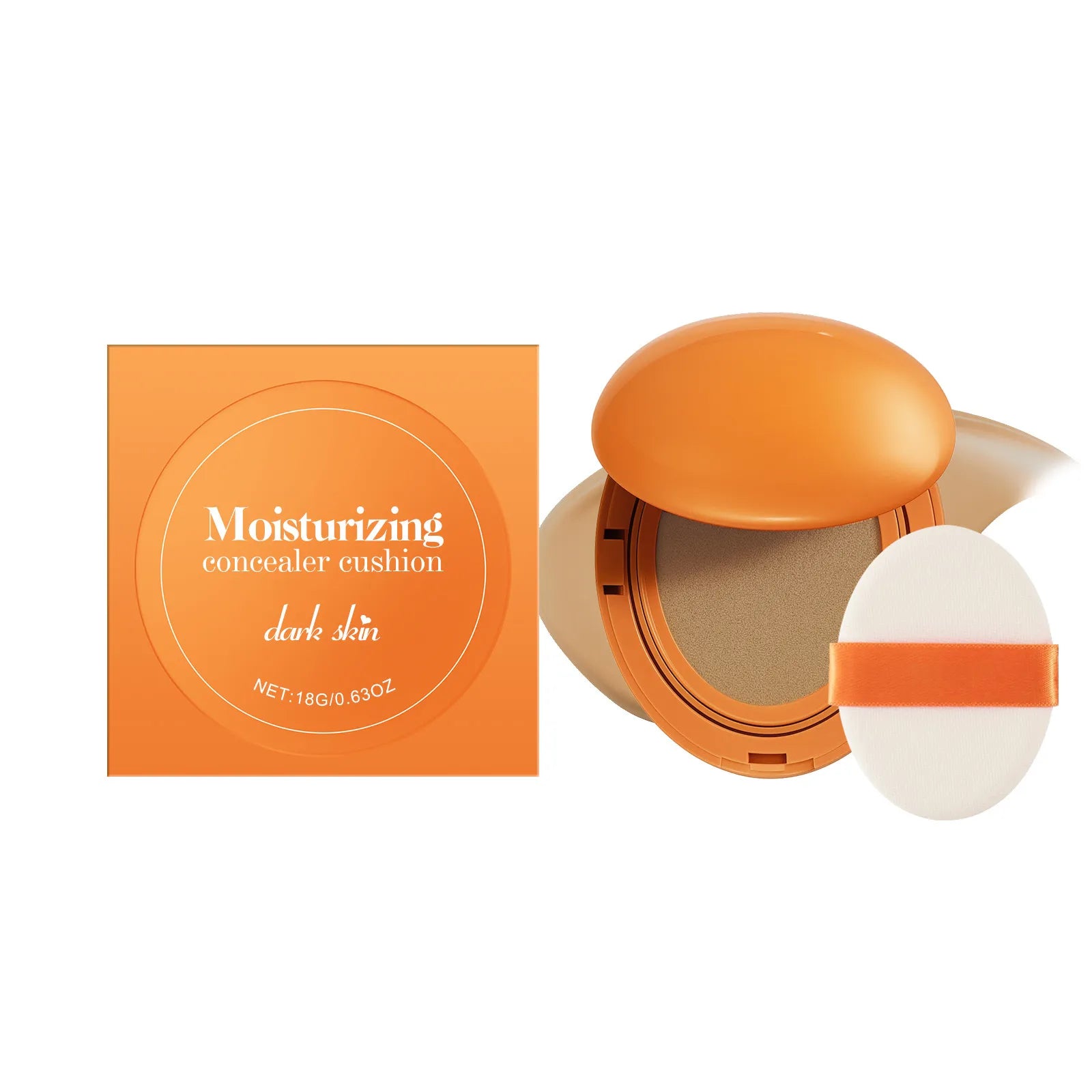✨Deep Skin Tone Moisturizing Concealer Cushion 🌿Lightweight Breathable Long‑Wear Foundation For Quick Touch‑Ups