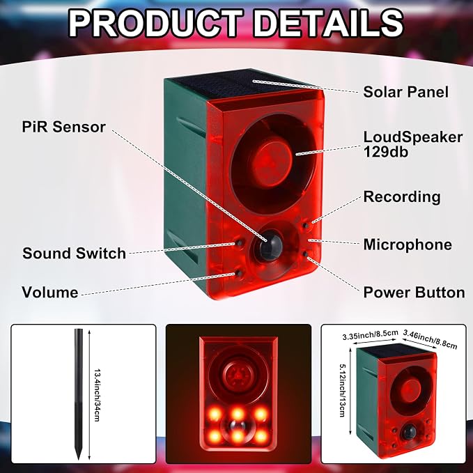 Solar-Powered Motion Sensor Alert 🚨 – Outdoor Security for Sheds, Garages & RVs