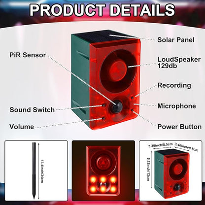 Solar-Powered Motion Sensor Alert 🚨 – Outdoor Security for Sheds, Garages & RVs
