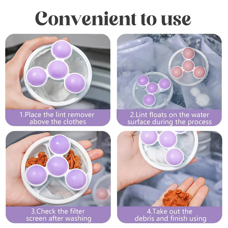 🔥 Flash Sale: 50% OFF – Pet Hair & Lint Catcher – Reusable Floating Filter Bag