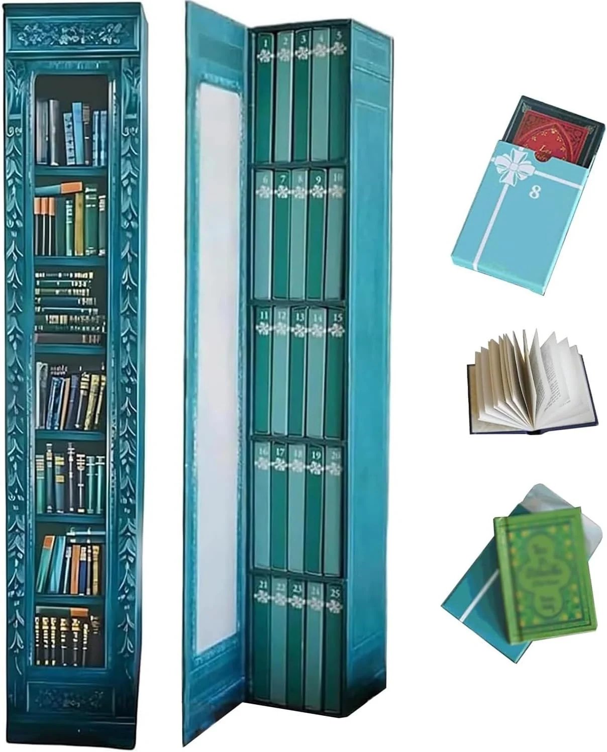 📚 25-Day Mini Book Advent Calendar – 🎁 ❤️ A Book Lover's Christmas Countdown(📦Buy 2 Free Shipping)