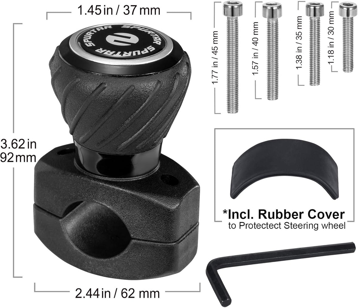 🚗 Universal Steering Wheel Spinner Knob – Easy One-Hand Control for Cars, Trucks & More