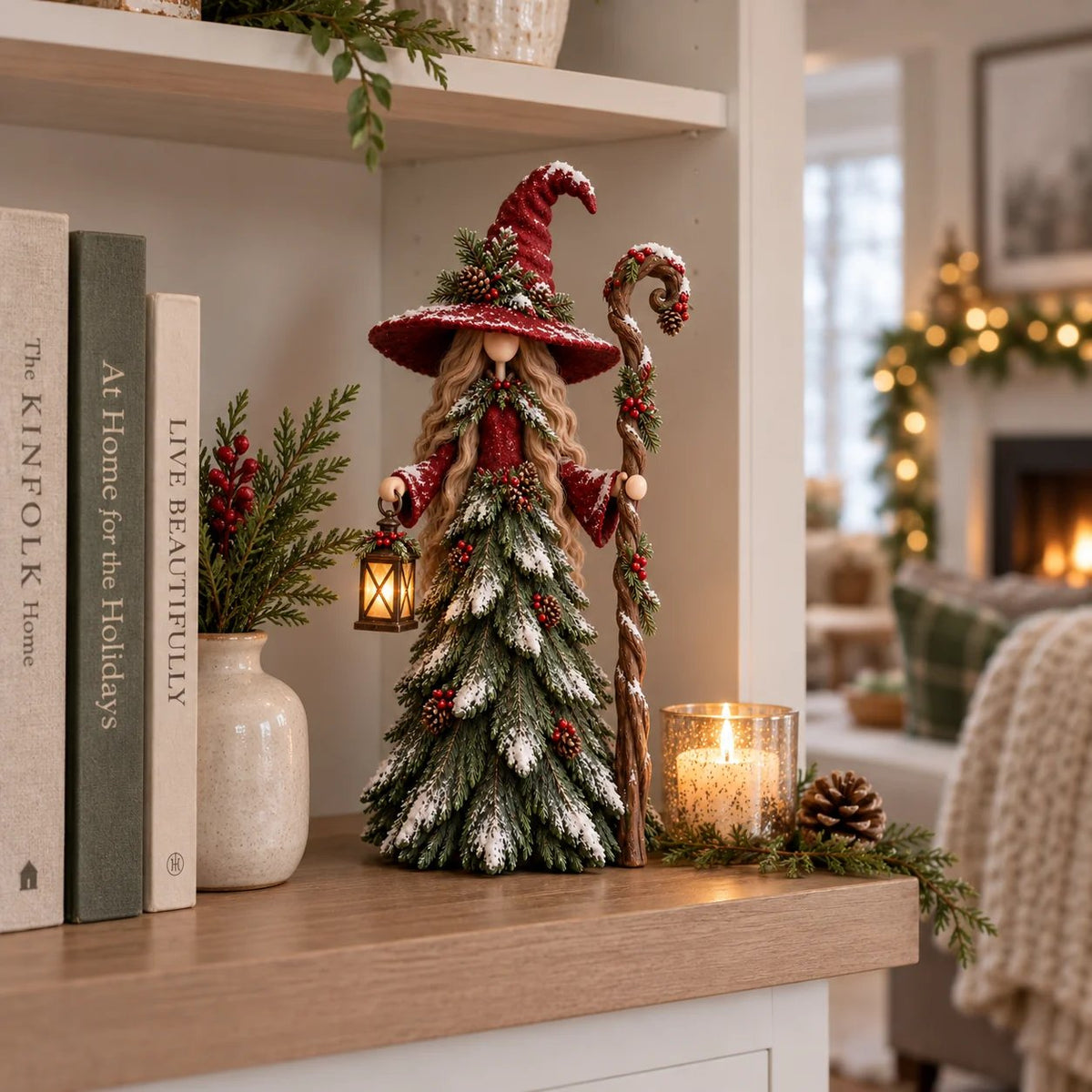 ❄️🎄Nyckfull julhäxa i hartsfigurkollektion🎅