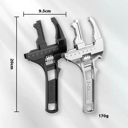 Reversible Plumbing Wrench 🔧 – Wide 6–68mm Jaw for Tight Sink Spaces