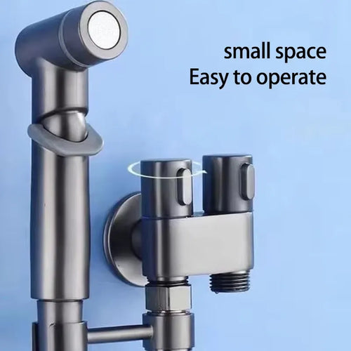 Dual-Outlet Bidet Control Valve 🚿 – 1-In, 2-Out Toilet Sprayer Adapter