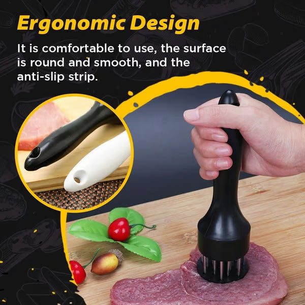 ⏰ Limited-Time Deal | 21-Blade Stainless Steel Meat Tenderizer for Faster Marinating & Easy Cleanup 🥩
