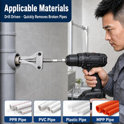 Drill-Powered Pipe Extractor 🛠️ – Remove Broken Threaded Fittings with Less Hassle