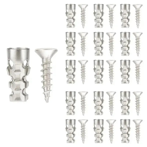 60-Piece Door Hinge Repair Kit 🔩 – 6×14mm Screws & Anchors