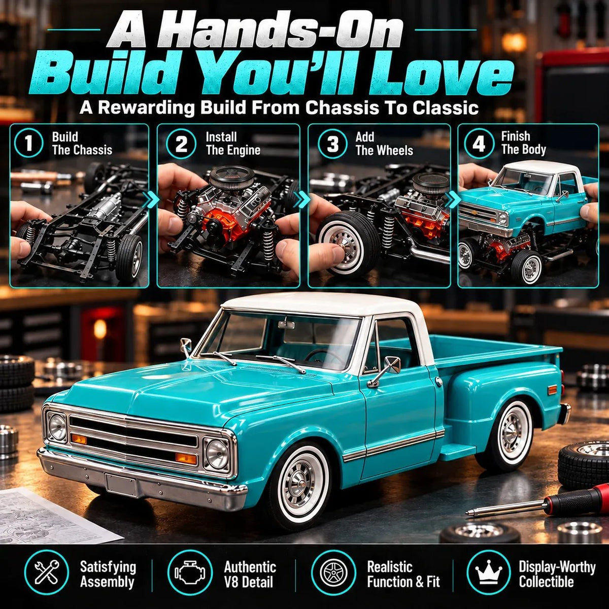 📍🎁Premium Classic Truck Gift for Collectors & Hobbyists 🏆