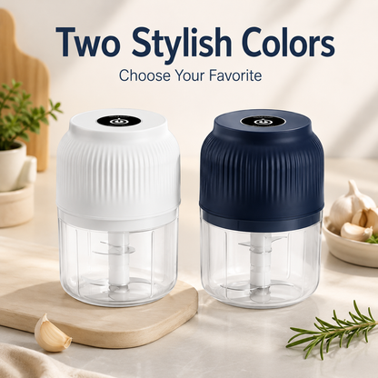 One-Touch Mini Food Chopper 🧄 – Quick Garlic & Vegetable Prep