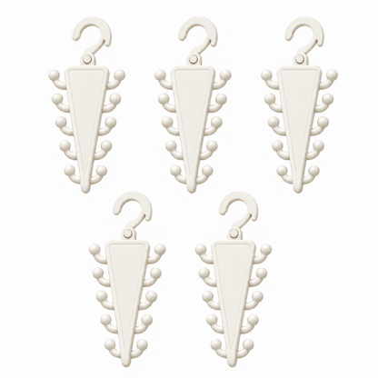 Space-Saving 12-Hook Rotating Closet Organizer
