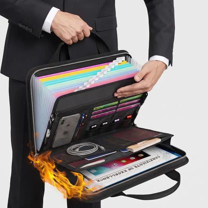 🔥 Heat-Shield A4 Document Case – Spacious Organizer for Files & Valuables