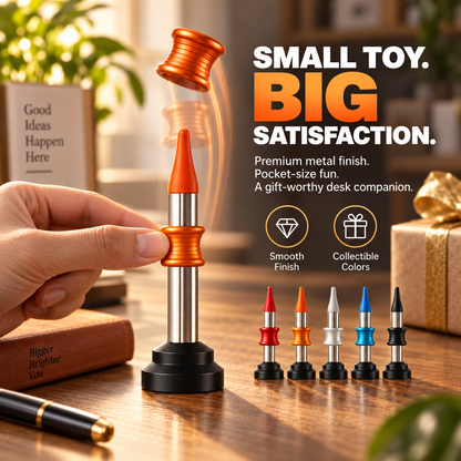 🚀🌌Pop & Land Kinetic Desk Toy | 🎯 Press, Launch & Land Challenge