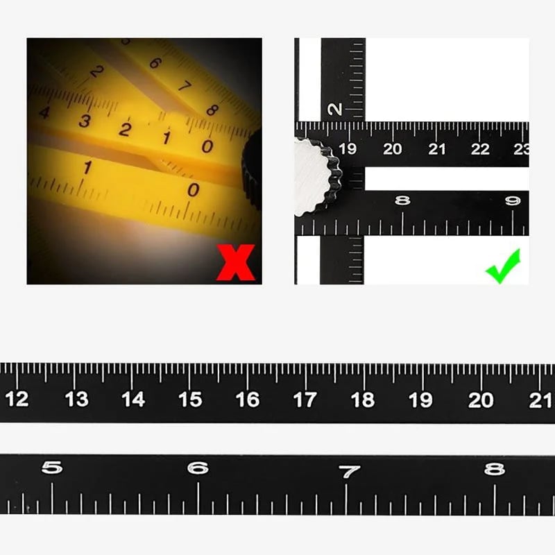 📐🔧 Multi-Angle Folding Measuring Ruler – Precise Positioning for Faster DIY Projects