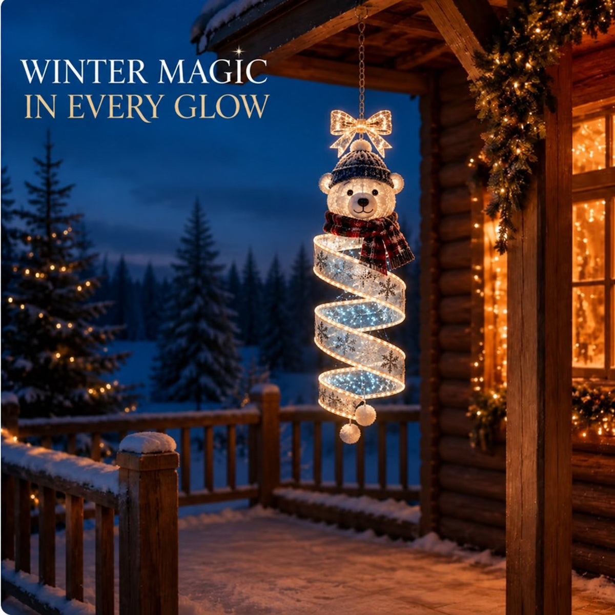🎄Julmagisk spiralhängande LED-ljuskollektion