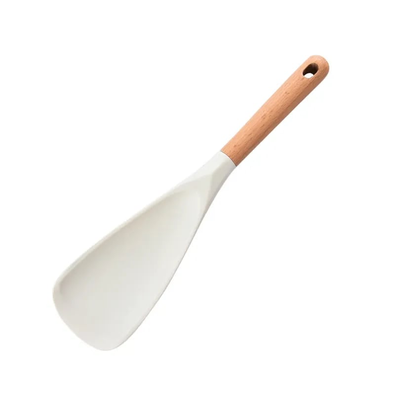 🍳✨ 2-in-1 Silicone Spatula Spoon – Stir, Flip, Scoop & Serve with One Tool