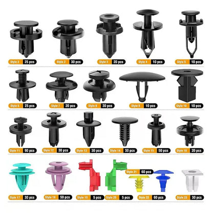 💯680Pcs Car Retainer Clips & Fastener Remover