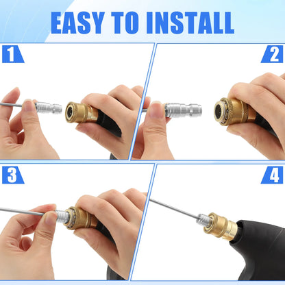 High-Pressure Cleaning Nozzle Kit 💦 – 4-Pack for Washers & AC