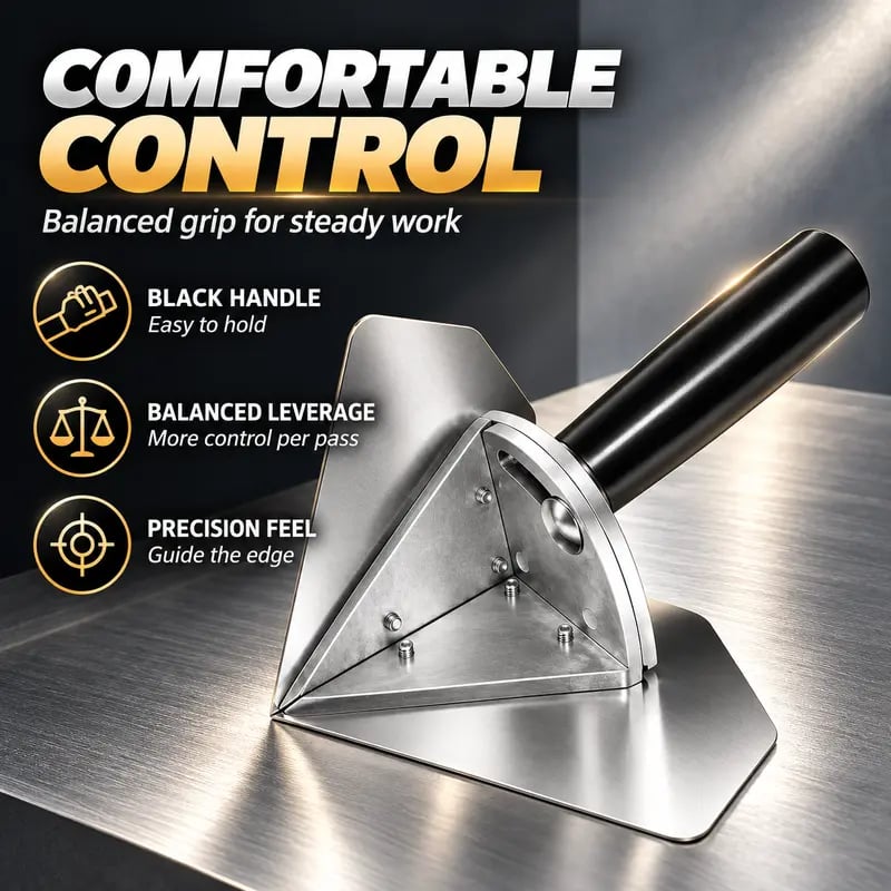 🛠️✨ Stainless Steel Inside Corner Trowel – Smooth, Clean Finishes for Every Edge