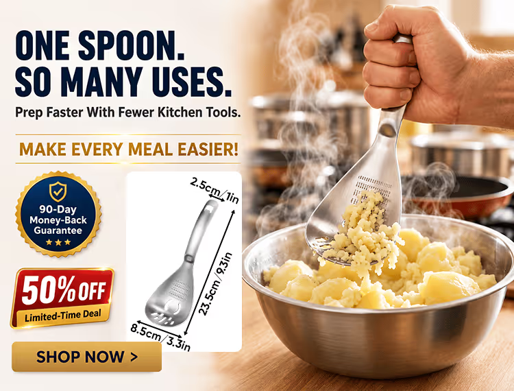 Multifunction Stainless Steel Cooking Grater Spoon