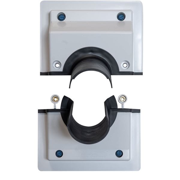 🛠️ HVAC Wall Line Set Cover – White Sealing & Insulation Kit