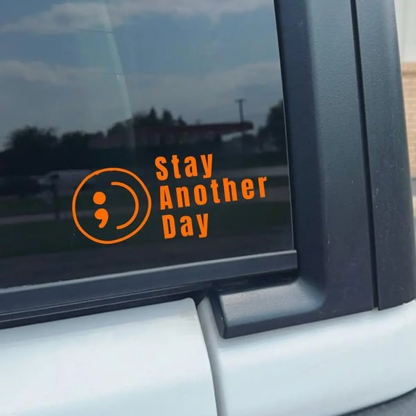 🎗️ Mental Health Awareness Car Decals❤️ – 10-Piece Share Pack with Supportive Message