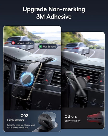 25N Magnetic Car Phone Mount 📱 – Bendable 360° Dashboard Holder