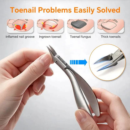 ⏰Stainless Steel Ingrown Toenail Clipper and Dead Skin Nipper 2 Piece Manicure Set