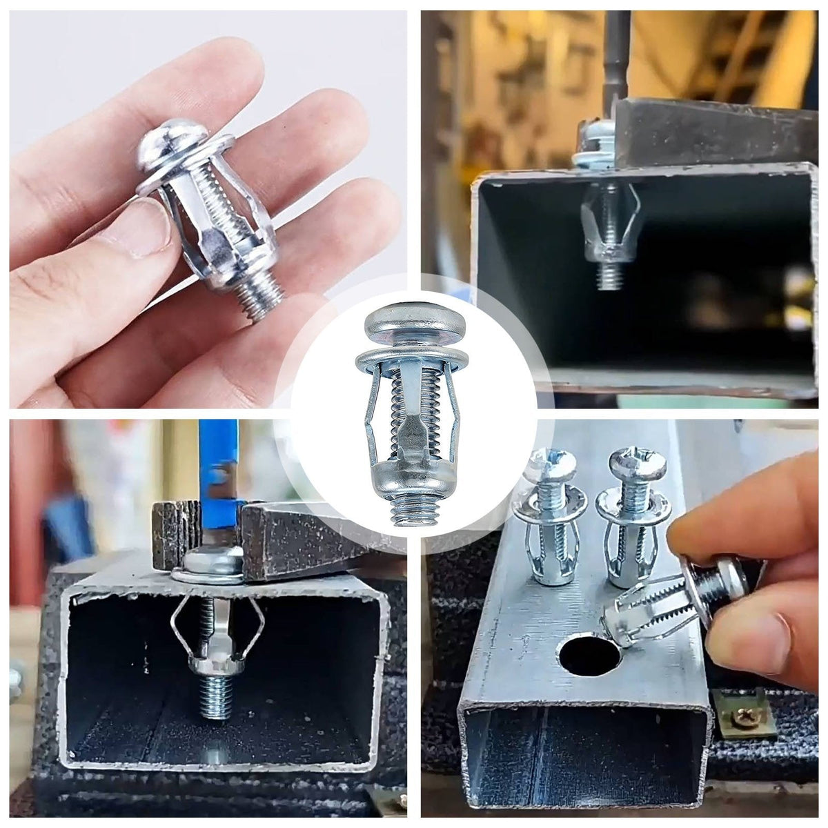 🔩 30/90-Piece Button Rivet Locking Nut Kit – Secure Snap Fastener Set